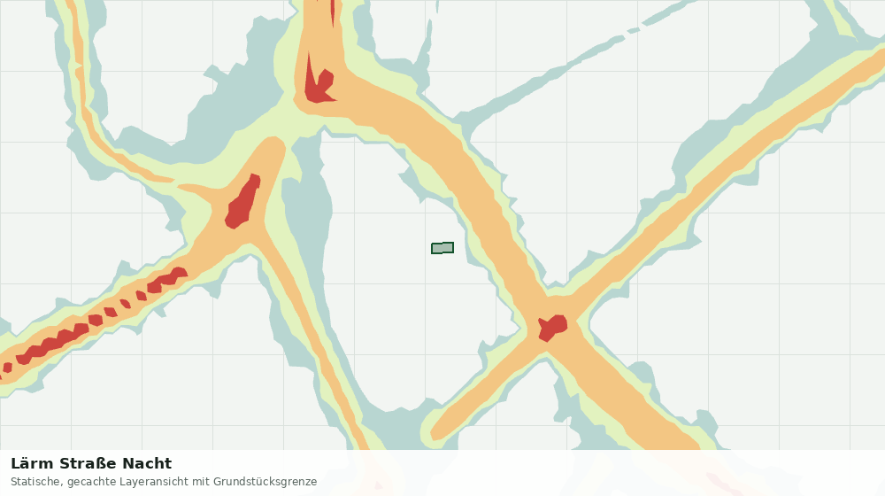 Statische Kartenansicht: Lärm Straße Nacht