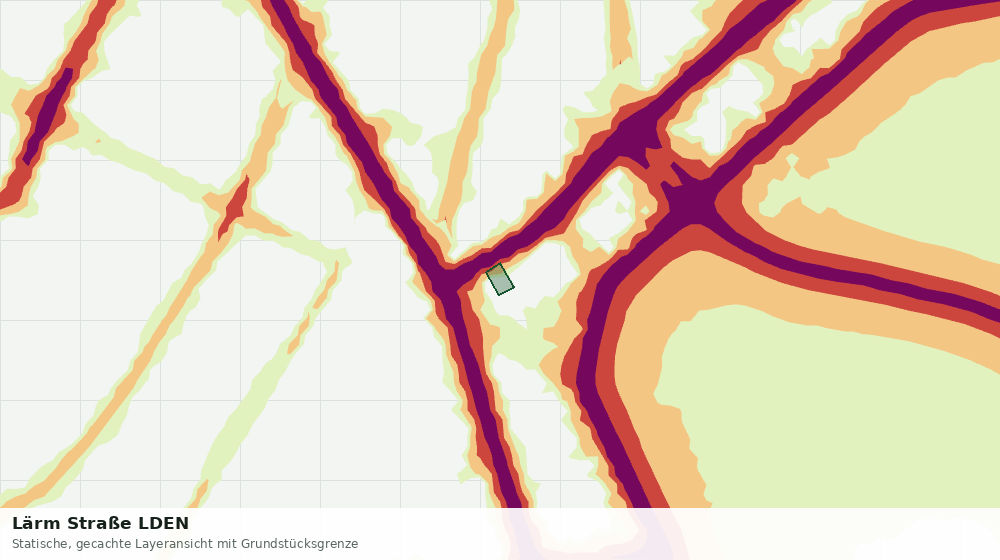 Statische Kartenansicht: Lärm Straße LDEN