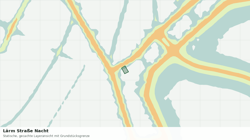 Statische Kartenansicht: Lärm Straße Nacht