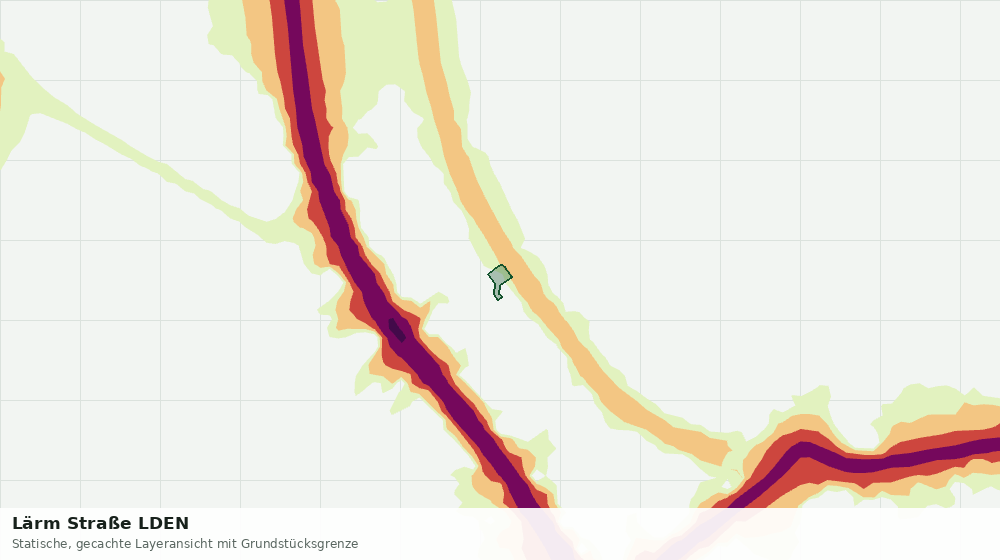 Statische Kartenansicht: Lärm Straße LDEN