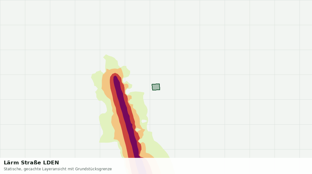 Statische Kartenansicht: Lärm Straße LDEN