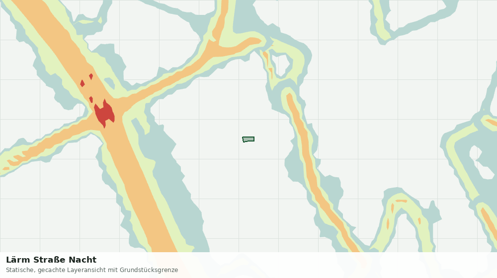 Statische Kartenansicht: Lärm Straße Nacht