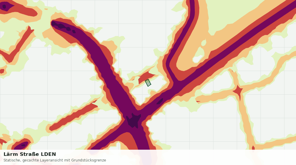 Statische Kartenansicht: Lärm Straße LDEN