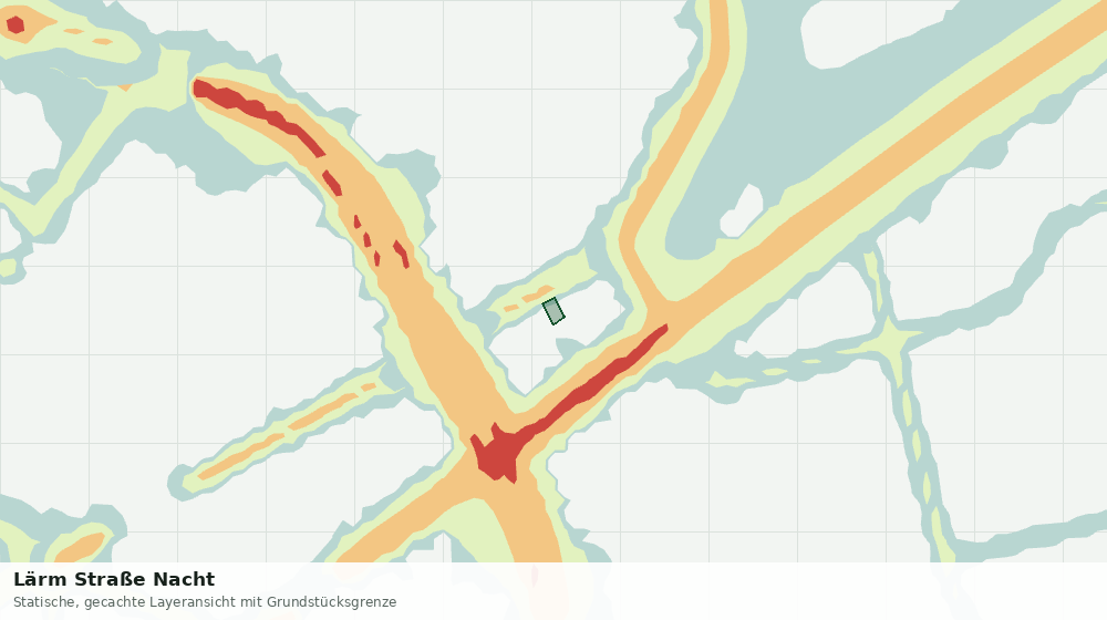 Statische Kartenansicht: Lärm Straße Nacht