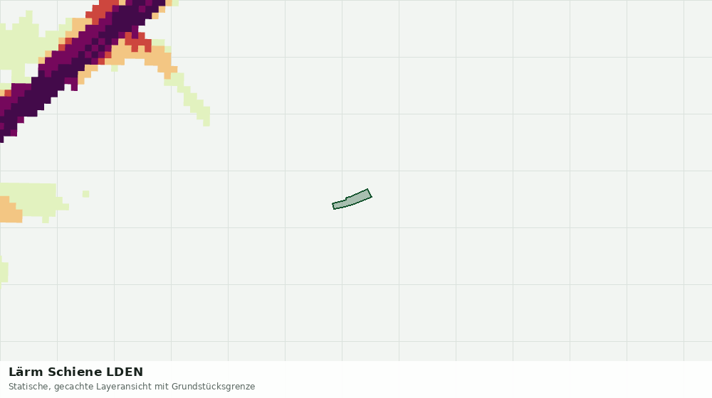 Statische Kartenansicht: Lärm Schiene LDEN