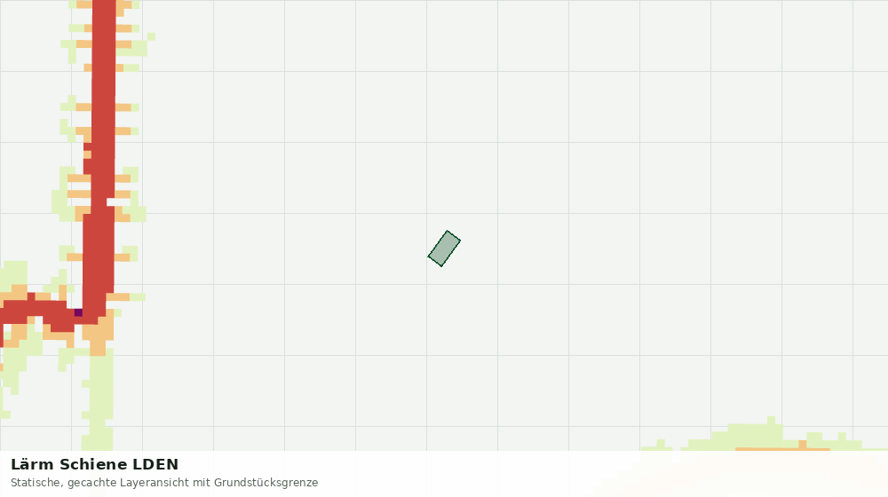 Statische Kartenansicht: Lärm Schiene LDEN