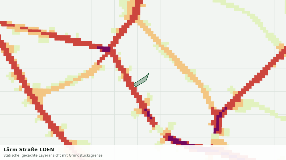 Statische Kartenansicht: Lärm Straße LDEN