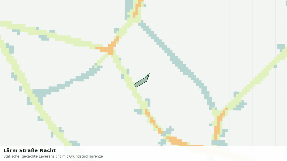 Statische Kartenansicht: Lärm Straße Nacht