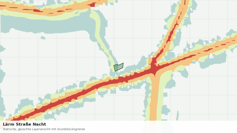Statische Kartenansicht: Lärm Straße Nacht