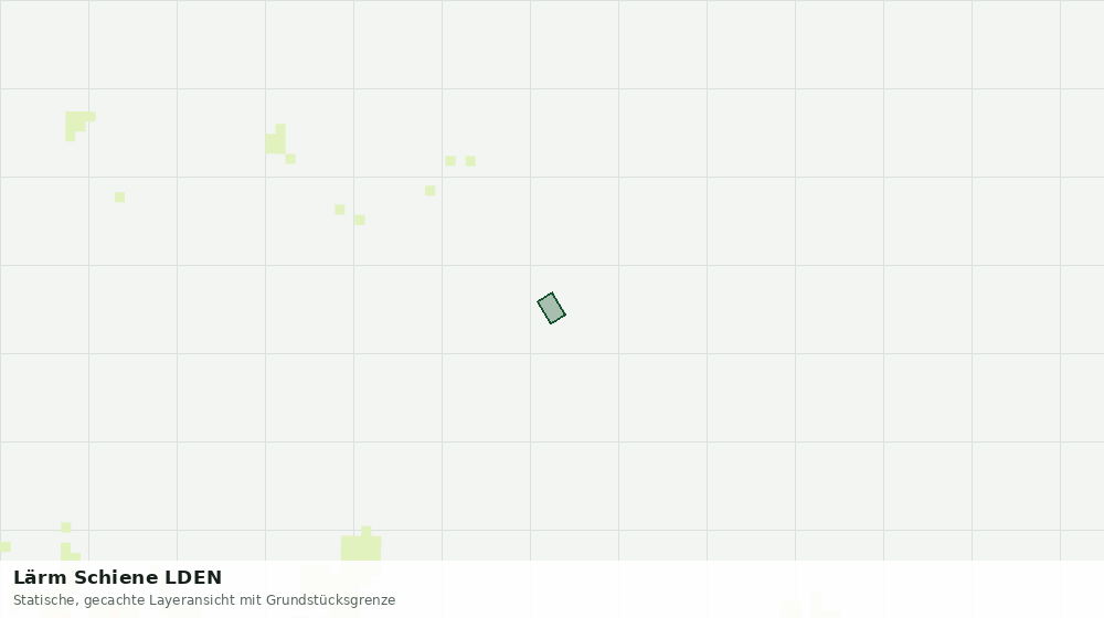 Statische Kartenansicht: Lärm Schiene LDEN