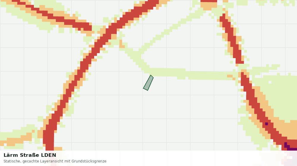 Statische Kartenansicht: Lärm Straße LDEN