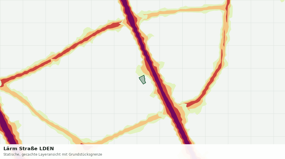 Statische Kartenansicht: Lärm Straße LDEN