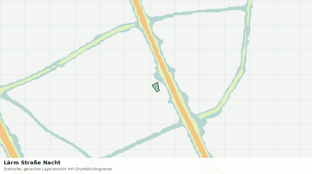 Statische Kartenansicht: Lärm Straße Nacht