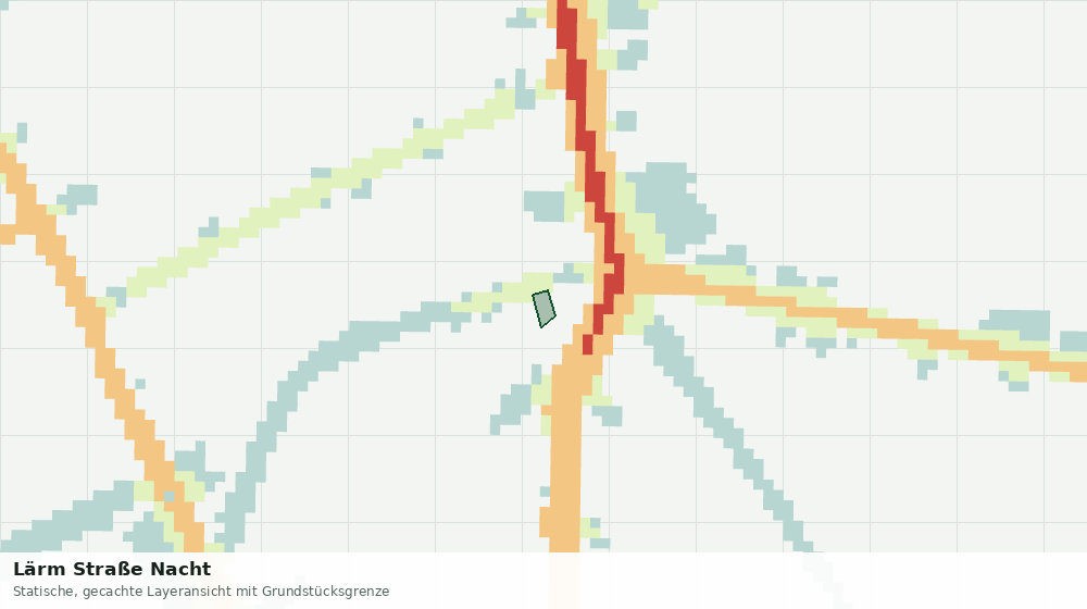 Statische Kartenansicht: Lärm Straße Nacht