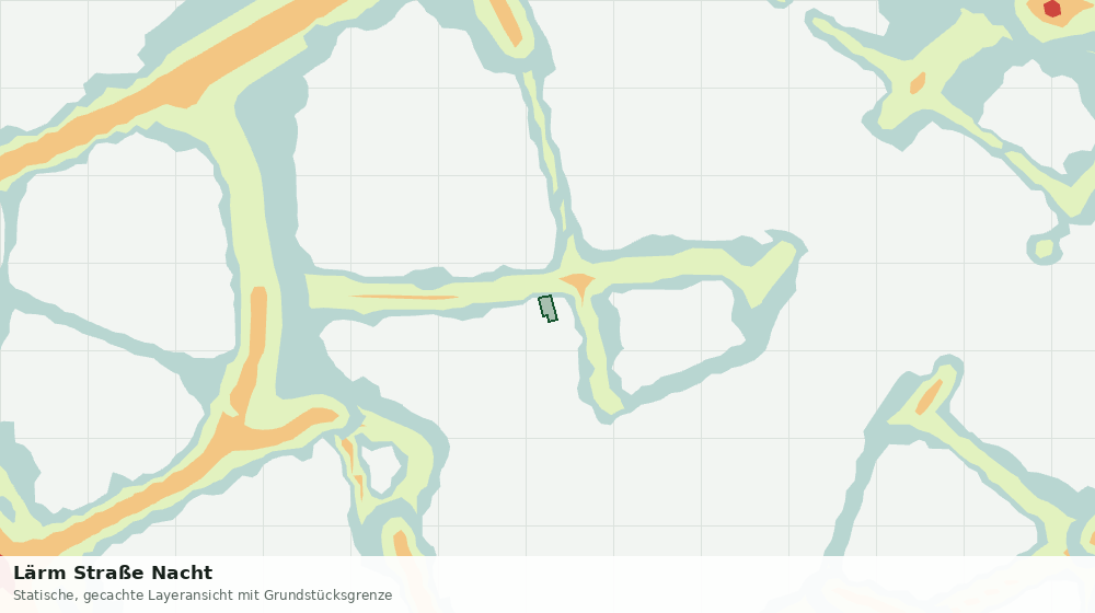 Statische Kartenansicht: Lärm Straße Nacht