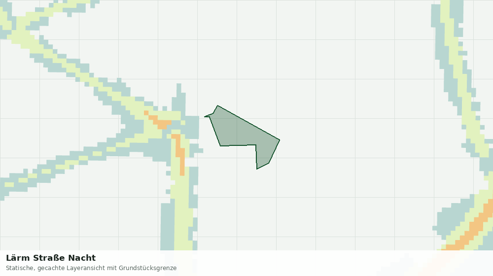 Statische Kartenansicht: Lärm Straße Nacht
