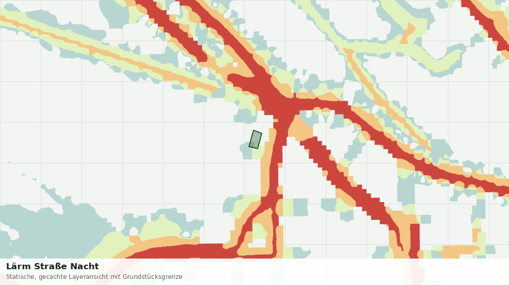 Statische Kartenansicht: Lärm Straße Nacht