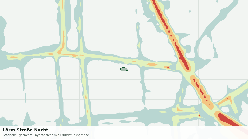 Statische Kartenansicht: Lärm Straße Nacht