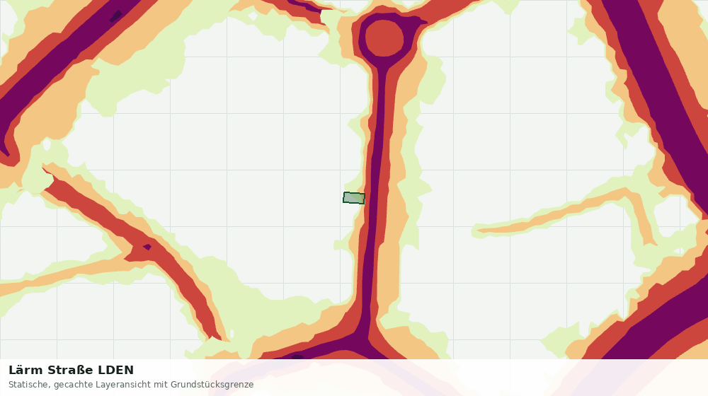 Statische Kartenansicht: Lärm Straße LDEN