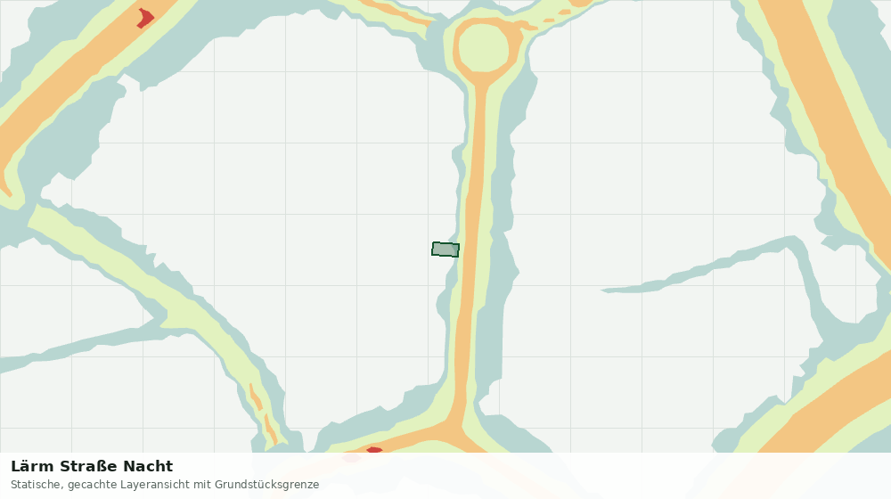 Statische Kartenansicht: Lärm Straße Nacht