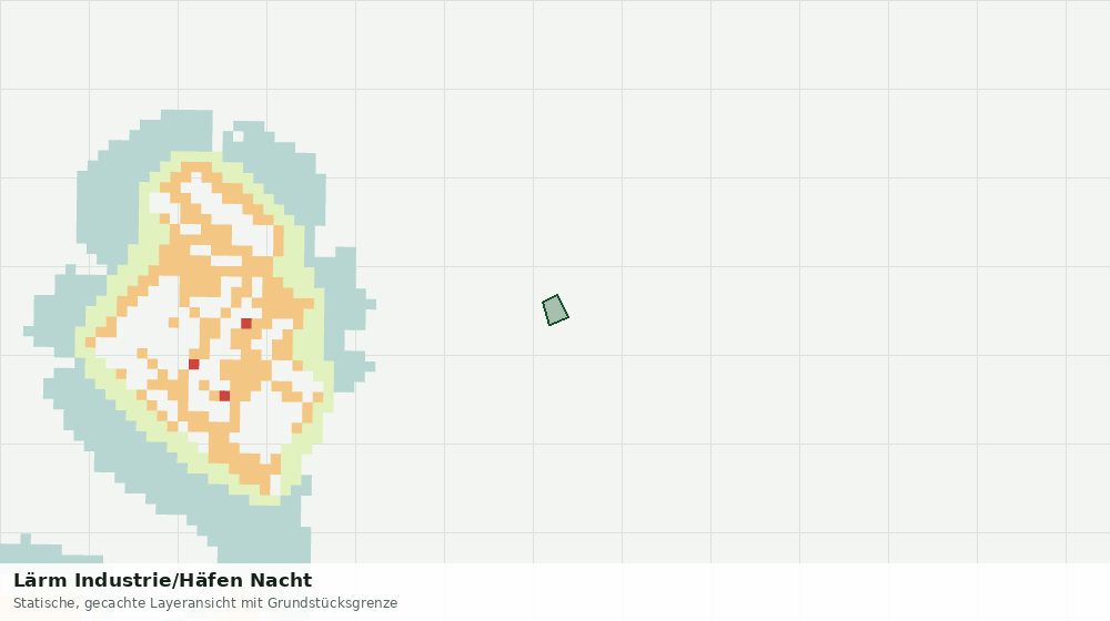 Statische Kartenansicht: Lärm Industrie/Häfen Nacht