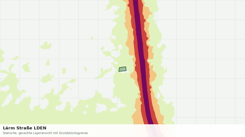 Statische Kartenansicht: Lärm Straße LDEN
