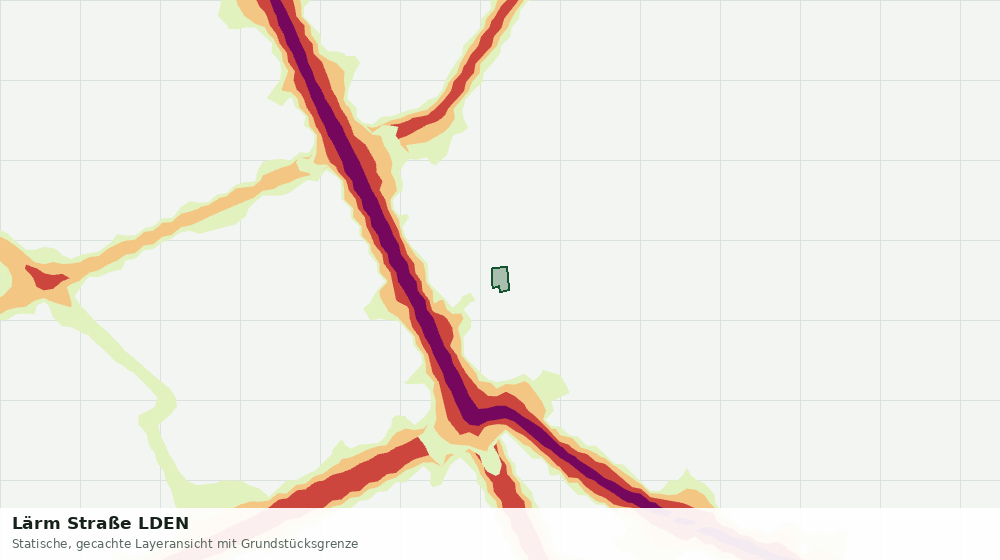 Statische Kartenansicht: Lärm Straße LDEN