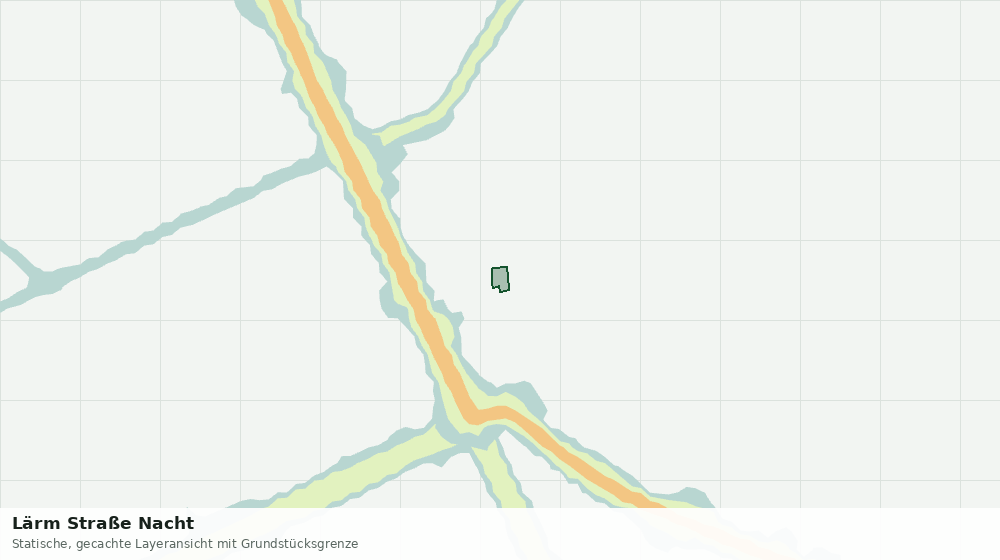 Statische Kartenansicht: Lärm Straße Nacht
