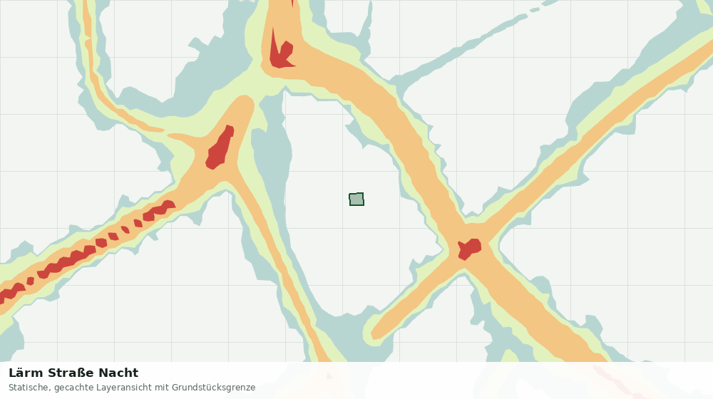 Statische Kartenansicht: Lärm Straße Nacht