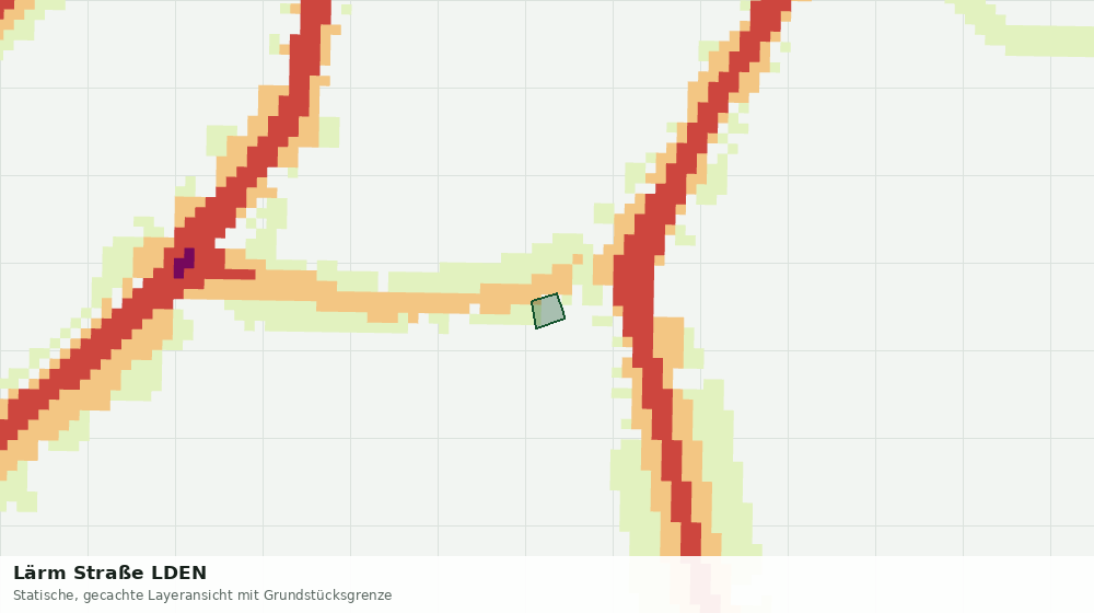 Statische Kartenansicht: Lärm Straße LDEN