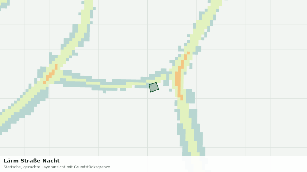 Statische Kartenansicht: Lärm Straße Nacht