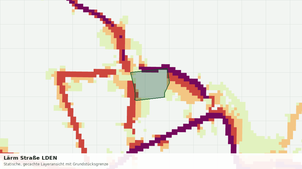Statische Kartenansicht: Lärm Straße LDEN