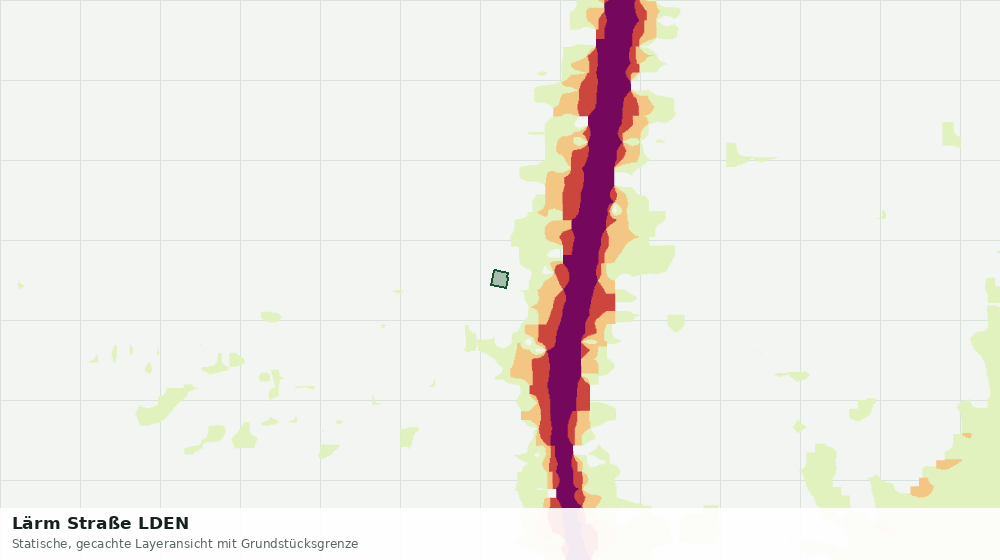 Statische Kartenansicht: Lärm Straße LDEN