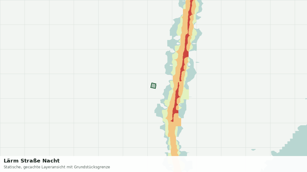 Statische Kartenansicht: Lärm Straße Nacht