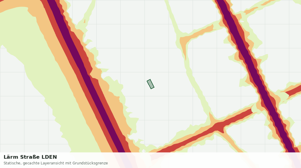 Statische Kartenansicht: Lärm Straße LDEN