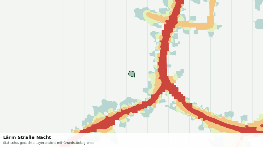 Statische Kartenansicht: Lärm Straße Nacht