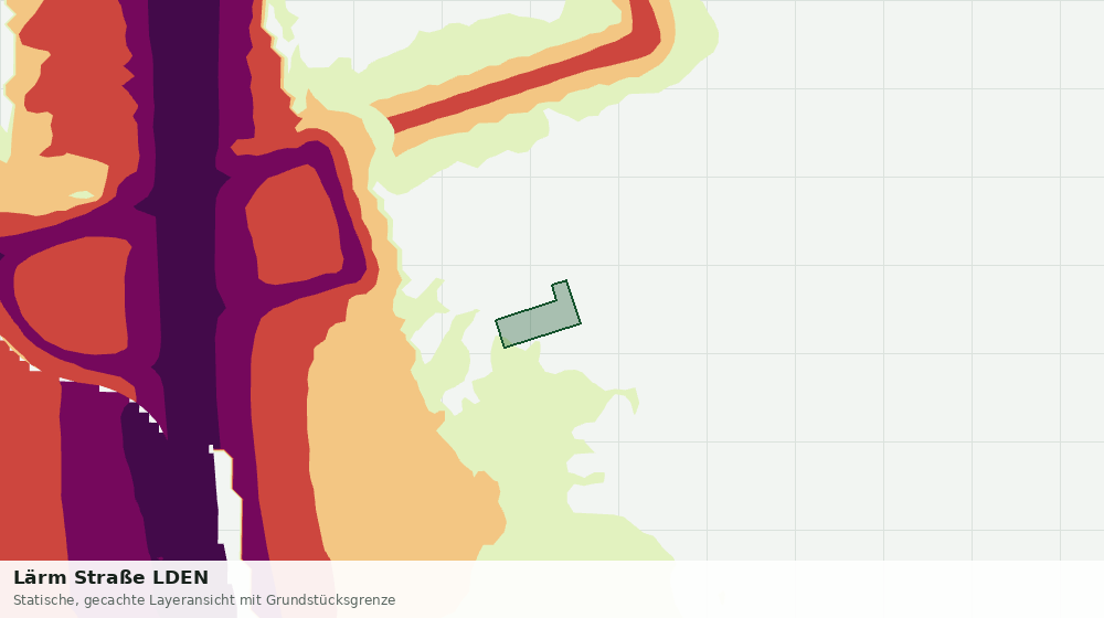 Statische Kartenansicht: Lärm Straße LDEN