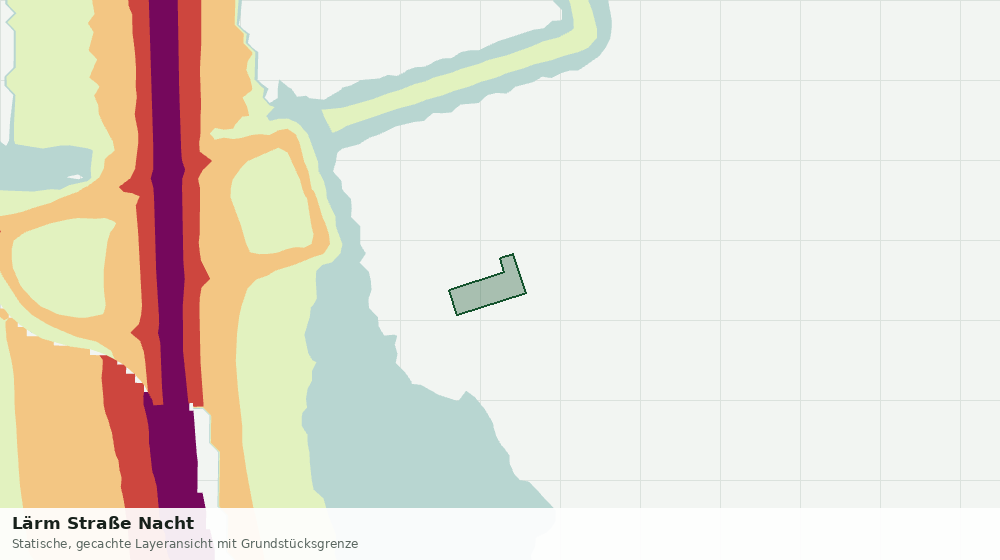 Statische Kartenansicht: Lärm Straße Nacht