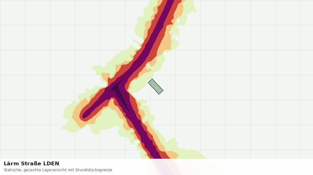 Statische Kartenansicht: Lärm Straße LDEN