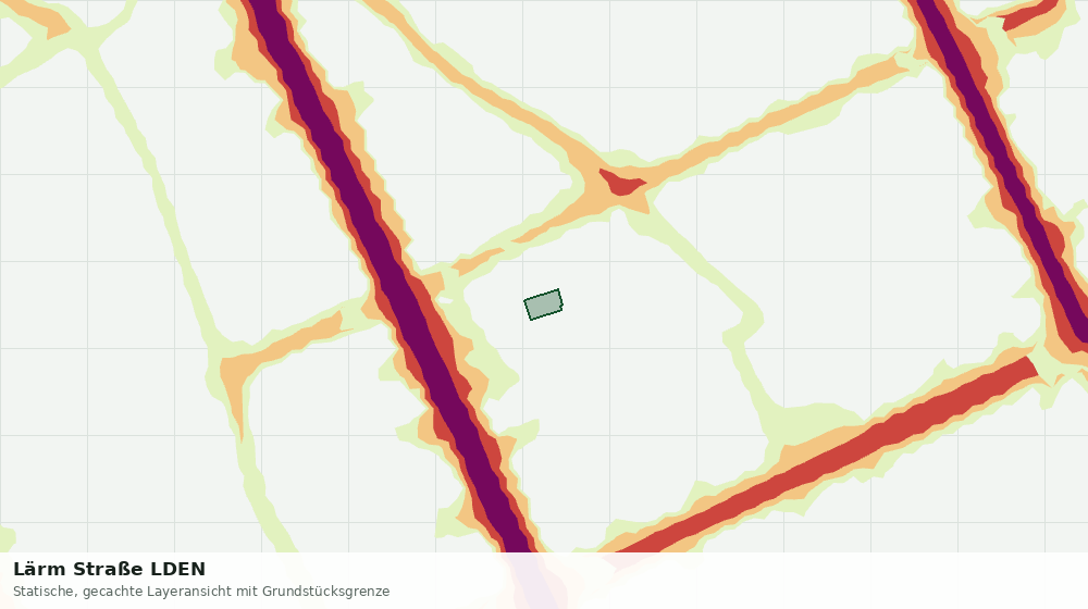 Statische Kartenansicht: Lärm Straße LDEN