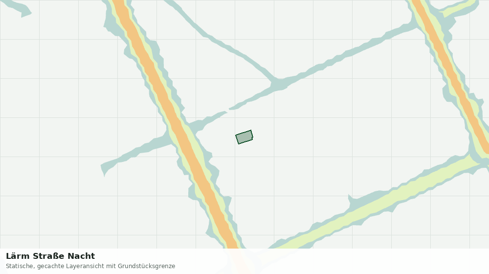 Statische Kartenansicht: Lärm Straße Nacht