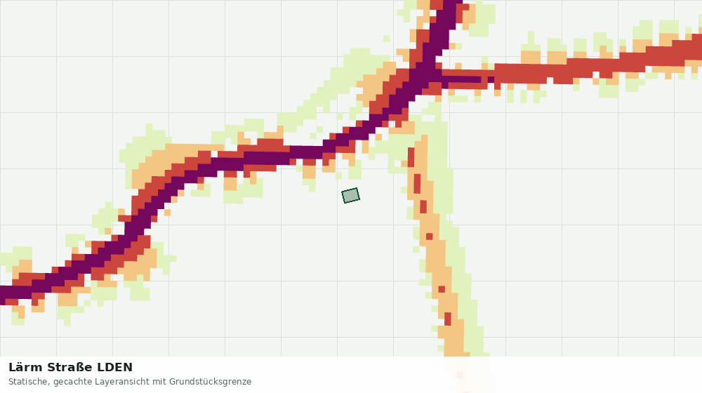 Statische Kartenansicht: Lärm Straße LDEN