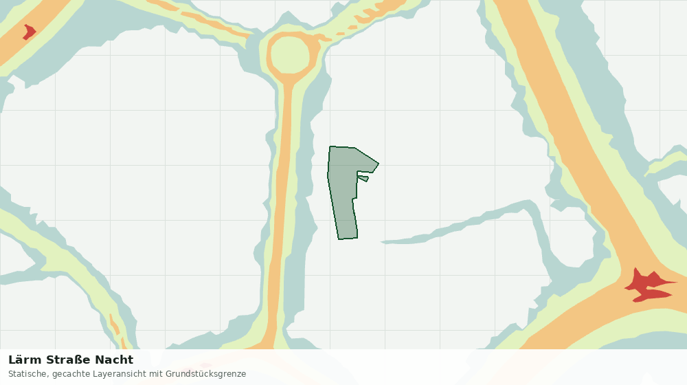 Statische Kartenansicht: Lärm Straße Nacht
