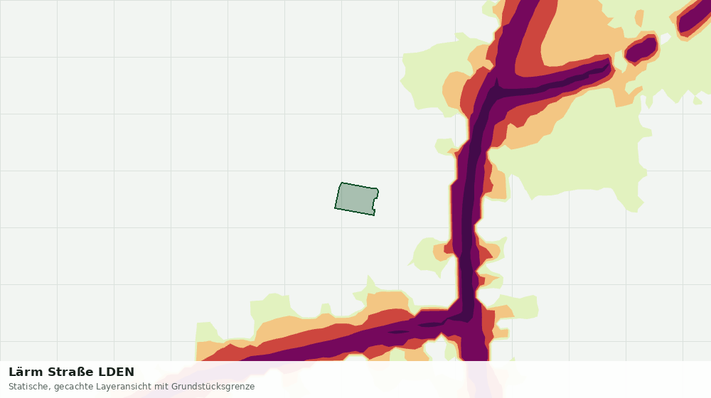 Statische Kartenansicht: Lärm Straße LDEN