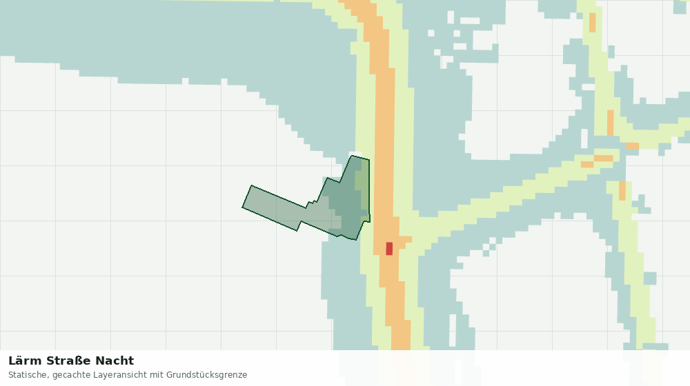 Statische Kartenansicht: Lärm Straße Nacht