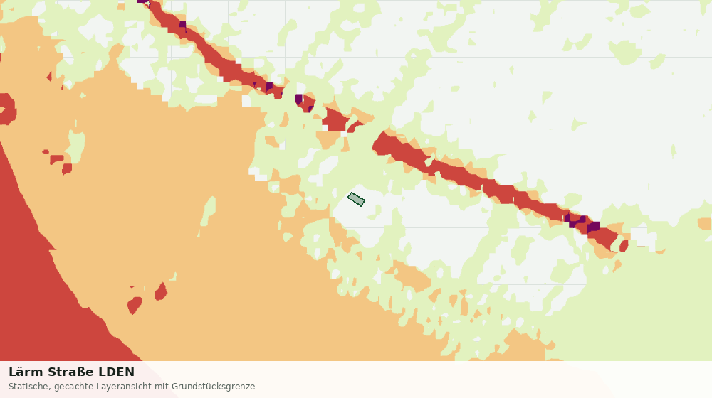 Statische Kartenansicht: Lärm Straße LDEN