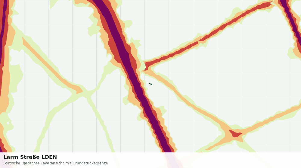 Statische Kartenansicht: Lärm Straße LDEN