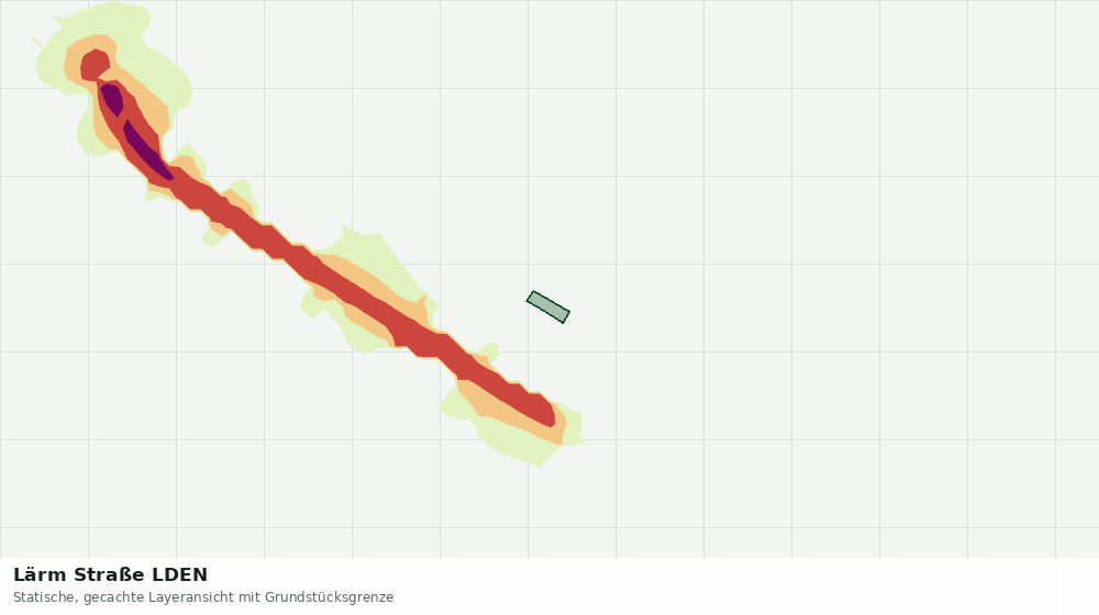 Statische Kartenansicht: Lärm Straße LDEN