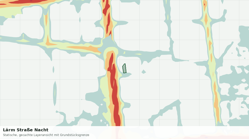 Statische Kartenansicht: Lärm Straße Nacht