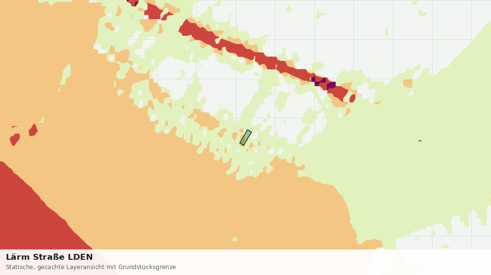 Statische Kartenansicht: Lärm Straße LDEN
